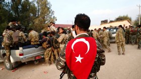 Turecký bojovník v Sýrii