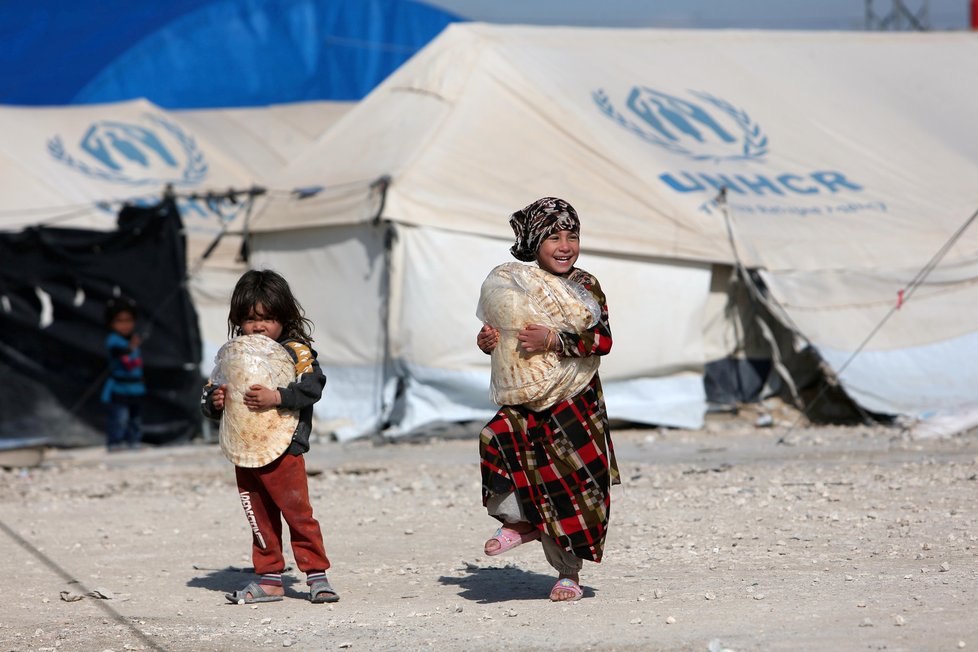 Syrské děti vyhnané ze svých původních domovů roky děsivé války