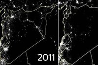 Válka uvrhla zemi do tmy: Sýrie přišla o 80 % světla, odhalují satelitní snímky!