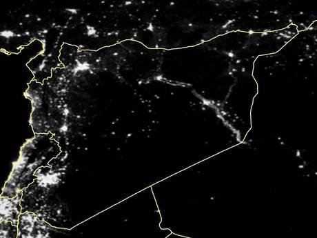 Takhle Sýrie ještě alespoň částečně svítila v roce 2011