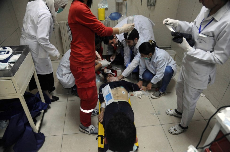 Nemocnice v Damašku: I tam se znovu rozhořely boje s islamisty.