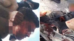 Záběry z šokujícího videa ukazují pilota syrské helikoptéry, kterému prý povstalci uřízli hlavu