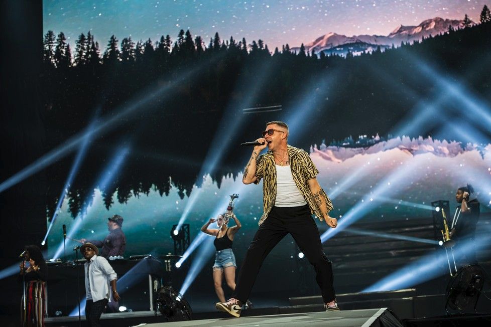 Macklemore na festivalu Sziget 2019 v Budapešti.