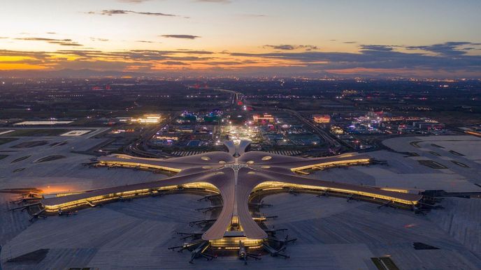 Stavba pekingského letiště Ta-sing je dokončena, otevřít se má v září