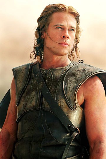 Brad Pitt jako Achilles ve filmu Troja