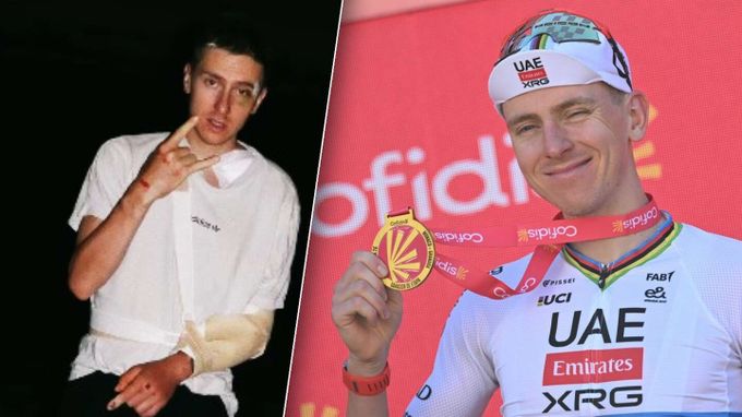Pogačara pustili z nemocnice, začíná mu boj s časem. Přítelkyně ukázala, jak na tom je Pogačara pustili z nemocnice, začíná mu boj s časem. Přítelkyně ukázala, jak na tom je