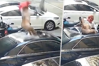 Žena při bláznivém sexu spadla z balkónu! Přistála na střeše sousedova auta