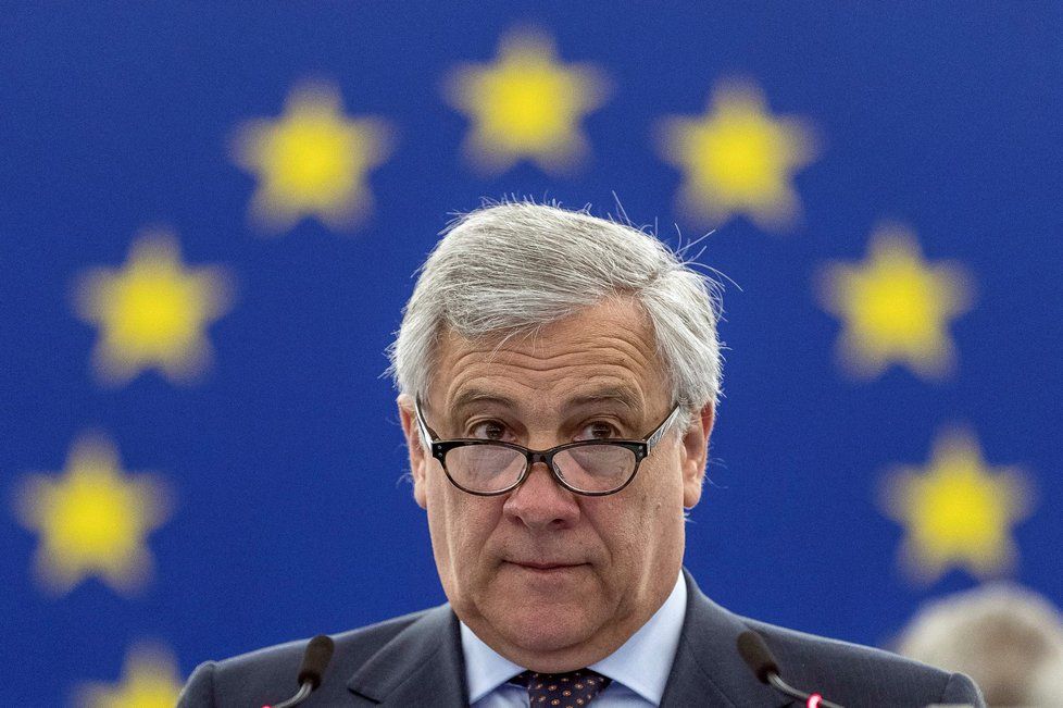 Předseda Evropského parlamentu Antonio Tajani (3.7.2018)
