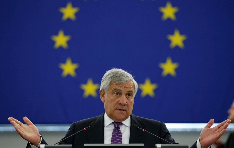 Předseda Evropského parlamentu Antonio Tajani