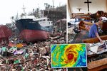 Tajfun Haiyan rozsel po Filipínách zkázu a smrt