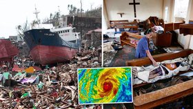 Tajfun Haiyan rozsel po Filipínách zkázu a smrt