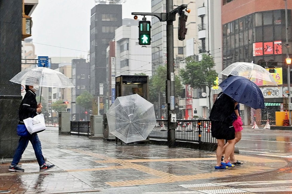 Tajfun v Japonsku (19.9.2022)