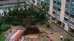 Řádění tajfunu Ragasa v Hongkongu (září 2025)