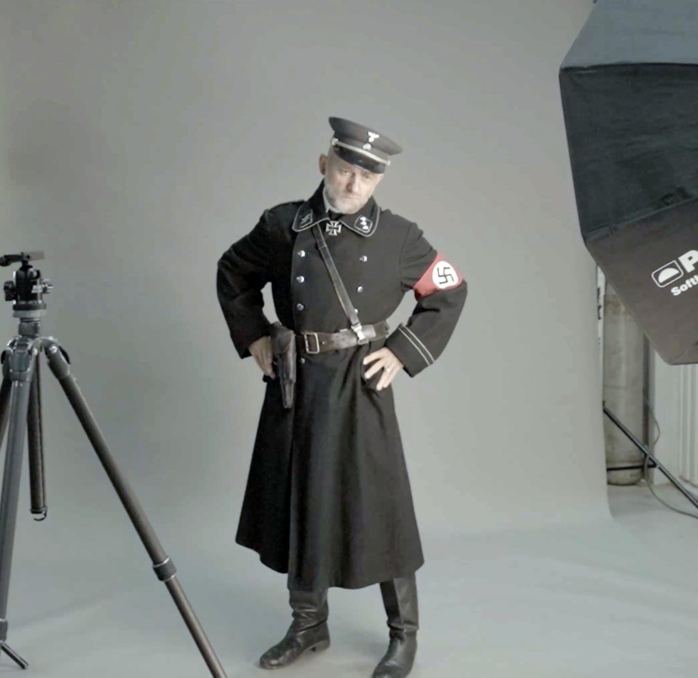 Hynek Čermák v nacistické uniformě