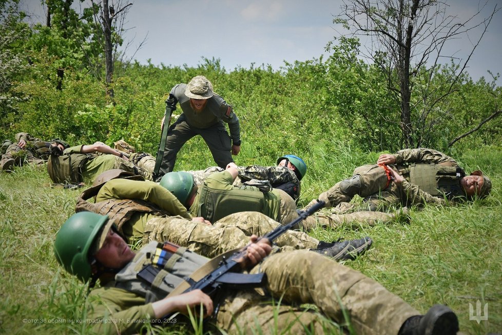 Výcvik taktické medicíny v ukrajinské armádě.