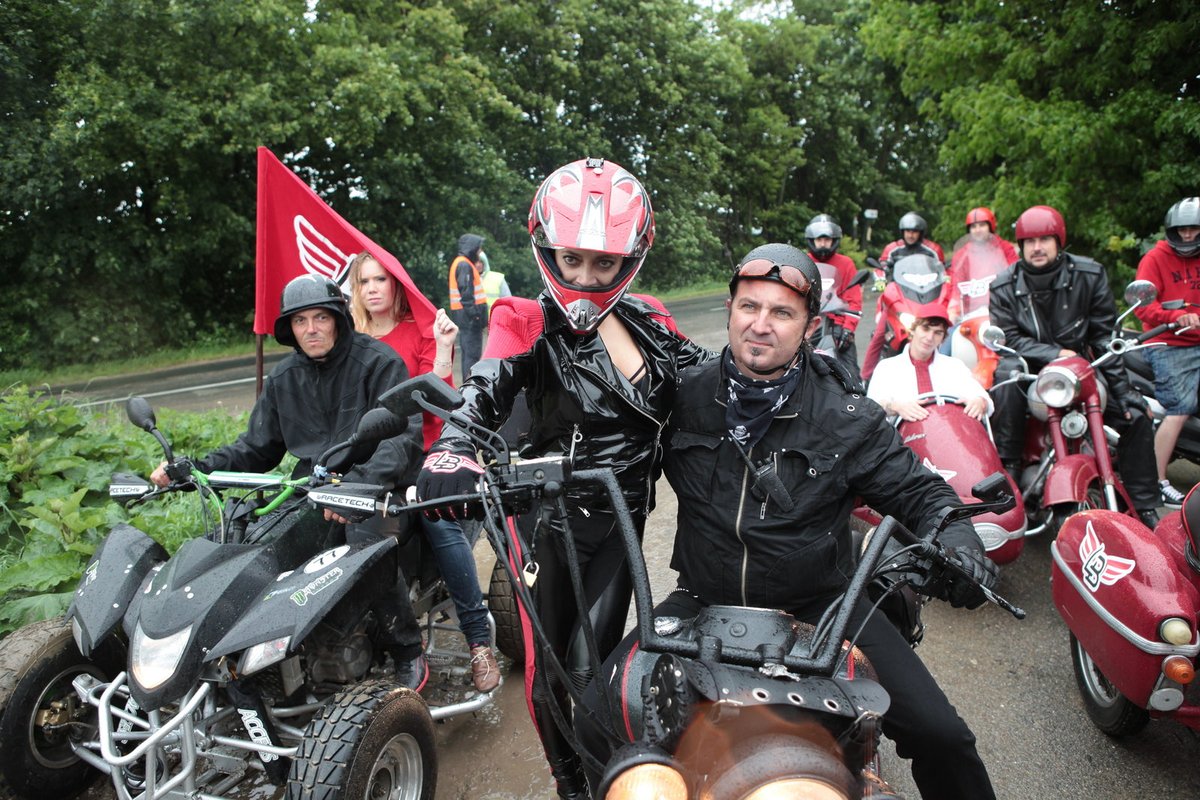 Lucie Bílá jako motorkářka