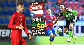 TOP 50 talentů: Špílmachr Slavie i bek, který vyměnil Spartu za Plzeň