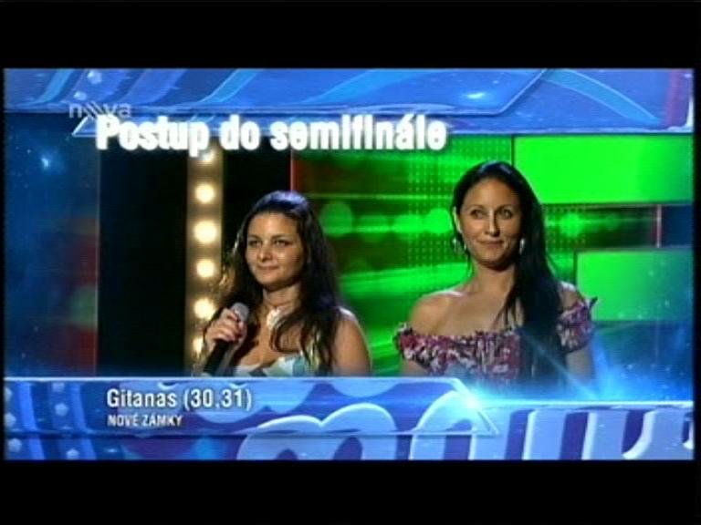 Dvě zpěvačky Gitanas pkračují do semifinále
