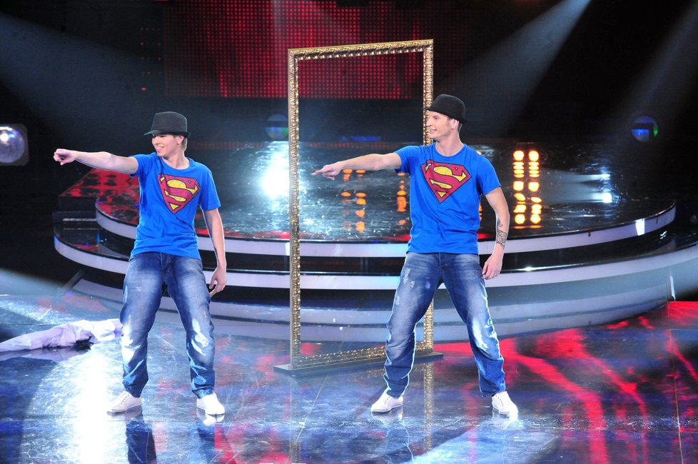 Zdeněk a Patrik jako Supermani