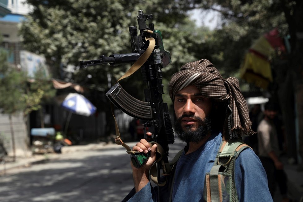 Tálibánští bojovníci v Kábulu