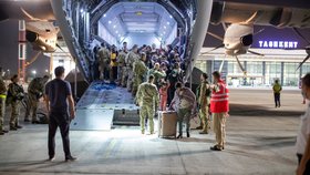 Evakuační letadlo z Kábulu do Německa