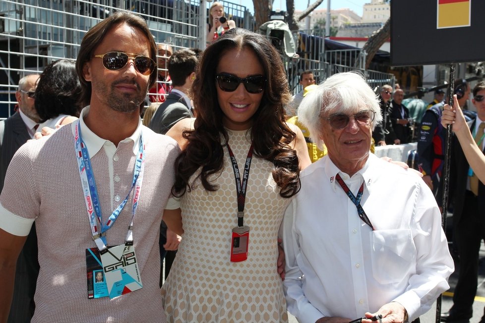 Tamara Ecclestone s manželem a Berniem Ecclestonem