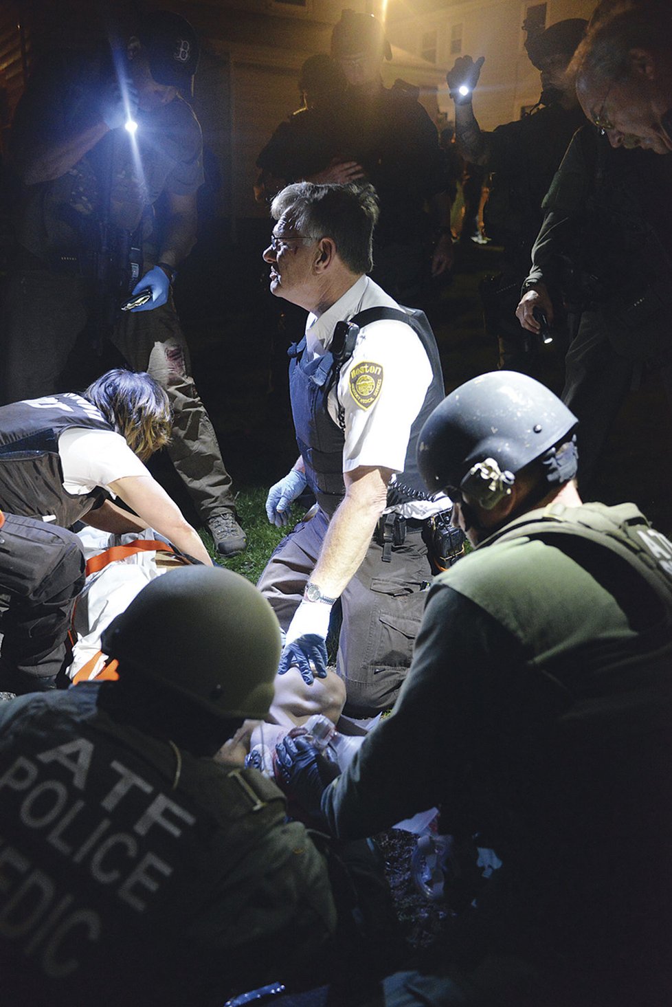 Policisté zatýkají bostonského atentátníka