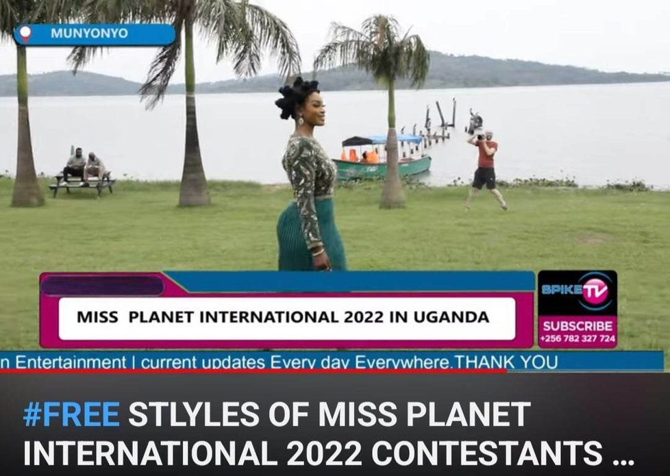 Soutěž Miss Planet International v Ugandě se místo ve slibovaném slavnostním sále před zraky pozvaných VIP hostů odehrála kdesi na trávníku, kde ji sledovala hrstka kolemjdoucích.