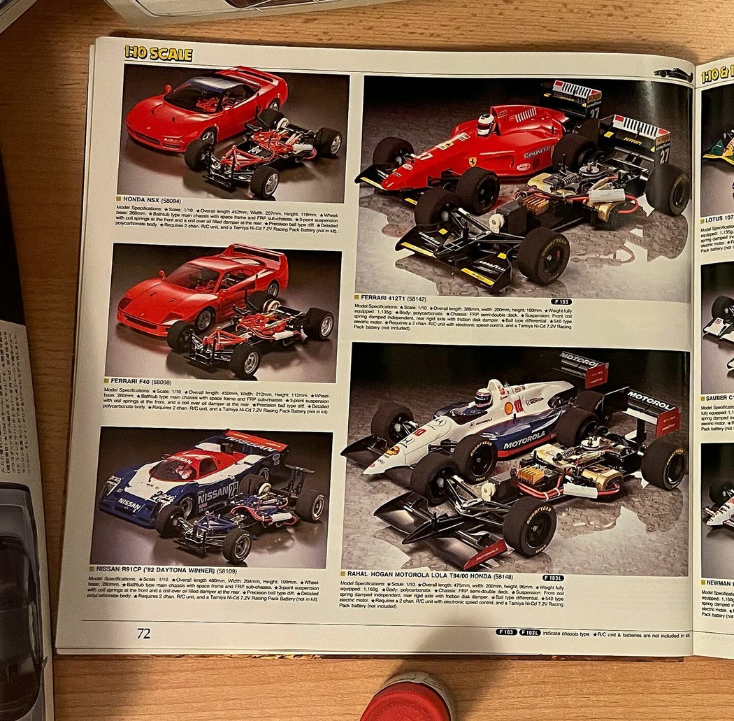 Tamiya katalog z roku 1995