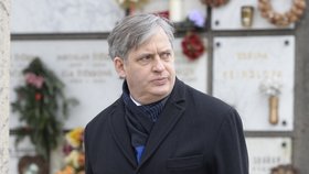 Jiří Dienstbier na pohřbu Táni Fischerové (8.1.2020)
