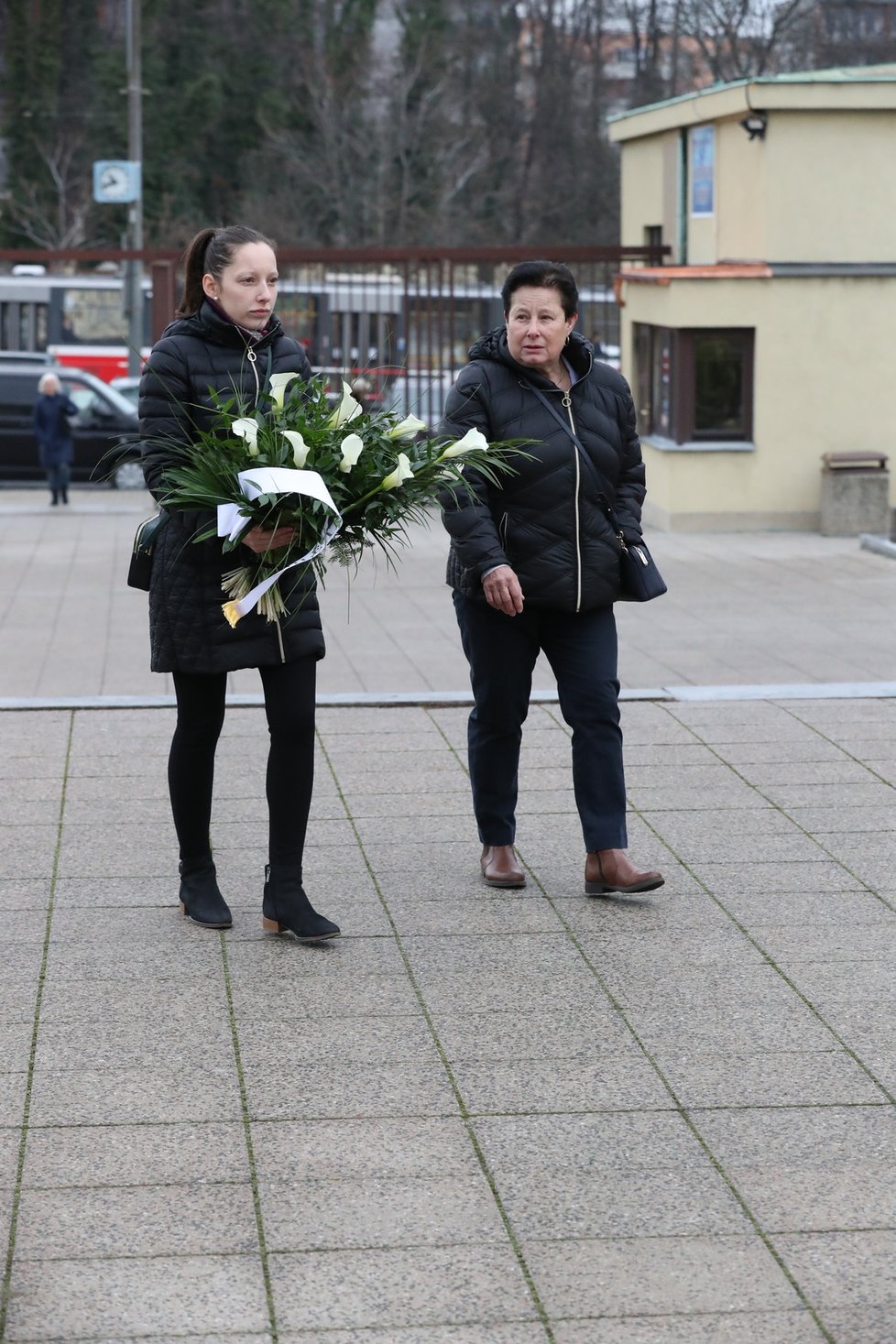 Pohřeb Táni Fischerové ve strašnickém Krematoriu (8.1.2020)