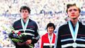 Světový šampionát Helsinky 1983: Jarmila Kratochvílová zlato, Taťána Kocembová stříbro! Třetí doběhla Maria Piniginová z tehdejšího Sovětského svazu.