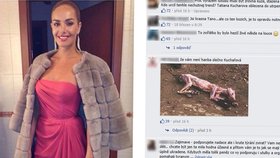 Táňu Kuchařovou „lynčují“ na Facebooku, že si na charitativní akci vzala pravý kožich.