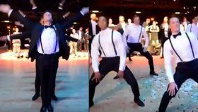 Dokonalý tanec pro nevěstu v podání ženicha a jeho přátel