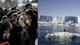 Kvůli tání ledovců by bez domova mohlo zůstat až 500 milionů lidí, tedy asi 7 % světové populace.