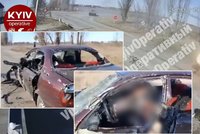 Brutalitu Rusů zachytilo video: Tank bez varování zdecimoval civilní auto, pár seniorů neměl šanci