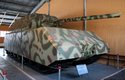 Jediný dochovaný exemplář tanku Maus, který je v ruském muzeu v Kubince