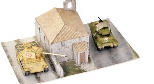 Itálie 1944: Dioráma s tanky