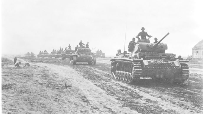 Druhá světová válka: Německé tanky v bitvě u Kurska 1943