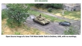 Ruské tanky s označením na hranicích s Ukrajinou.