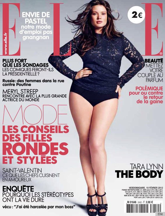 Tara Lynn na obálce francouzského magazínu Elle.