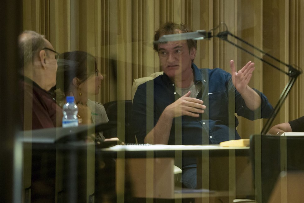 Tarantino v natáčecím studiu