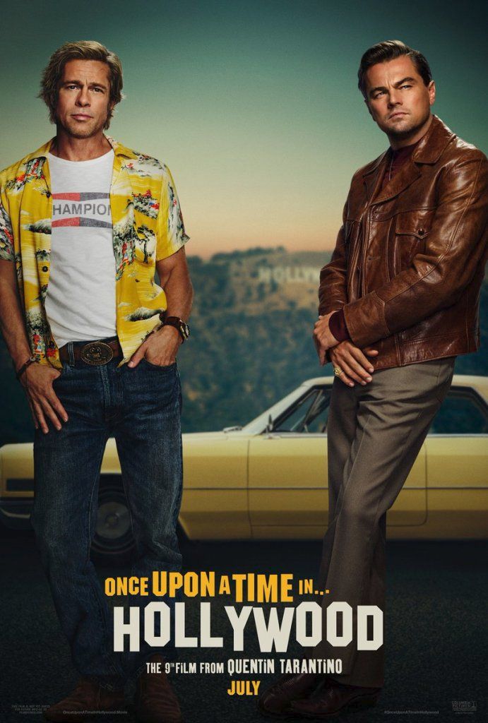 Brad Pitt a Leonardo DiCaprio na plakátu k filmu Once Upon a Time In Hollywood