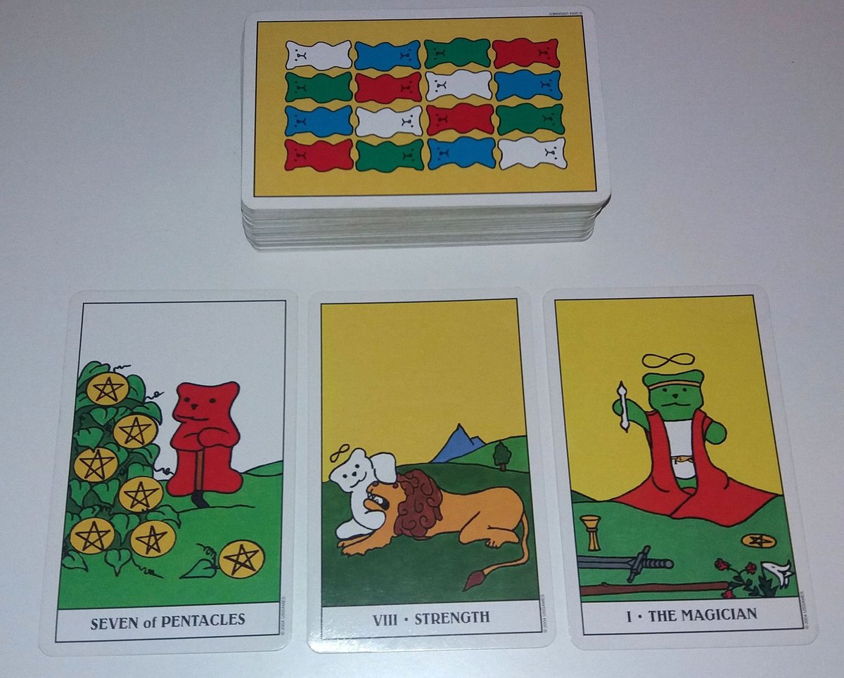 Dobrou náladu přináší Gummy Bear tarot, neboli Tarot gumových medvídků.