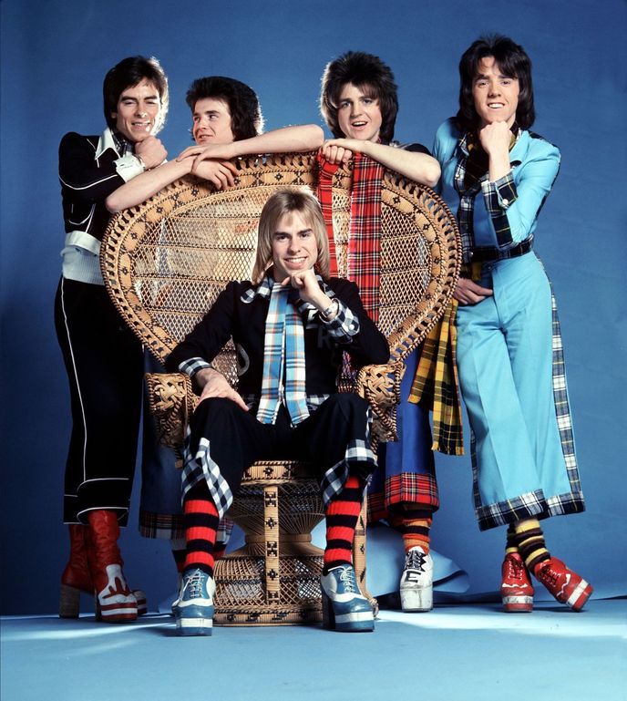 Skotská kapela Bay City Rollers si díky své oblibě tartanového vzoru u fanoušků vysloužila i přezdívku.
