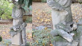 Soše sv. Klementa v Tasovicích ulámal vandal obě ruce
