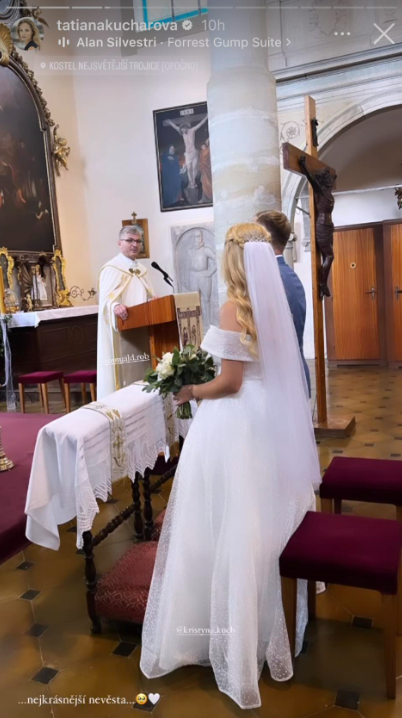 Taťána Kuchařová vdávala sestru Kristýnu