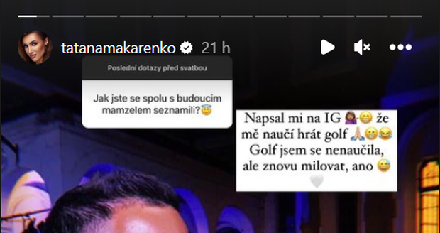 Modelka Taťána Makarenko odpovídala fanouškům na dotazy.