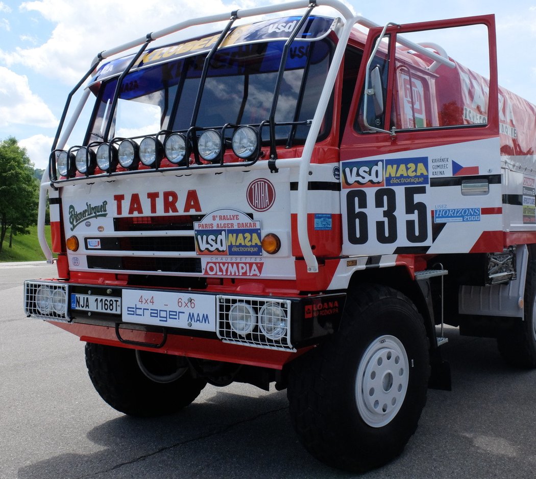 Tatra T815 6x6 VE „Ostrý II“ z rallye Paříž-Alžír-Dakar 1986