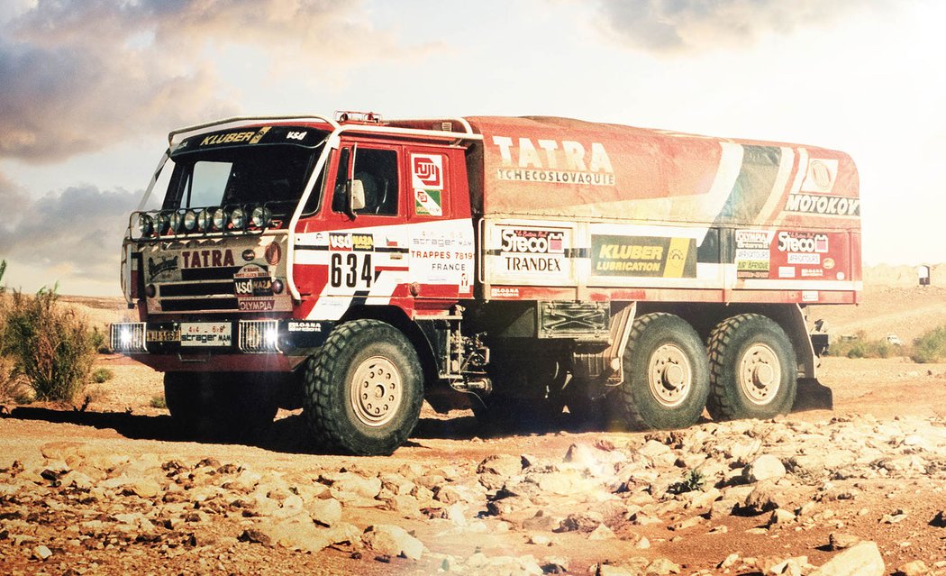 Tatra T815 6x6 VE „Ostrý II“ z rallye Paříž-Alžír-Dakar 1986